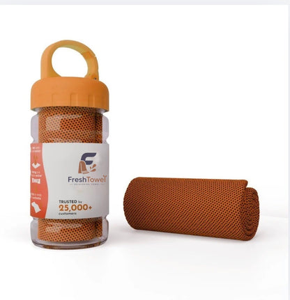 Original FreshTowel™ Bouteille Bleu / Rose / Vert / Orange.