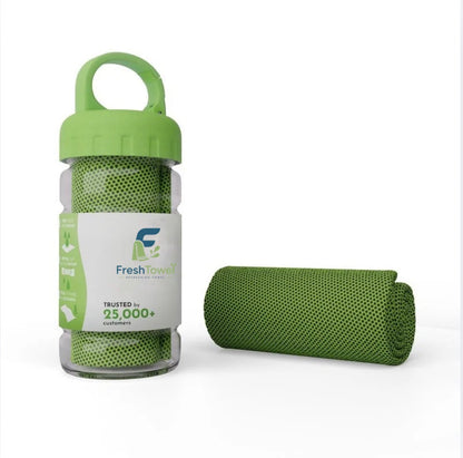 Original FreshTowel™ Bouteille Bleu / Rose / Vert / Orange.