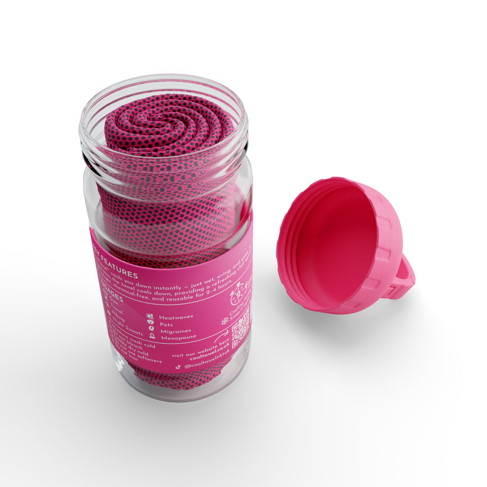 Original FreshTowel™ Bouteille Bleu / Rose / Vert / Orange.